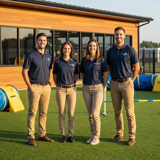 PuppyHub USA team with puppies